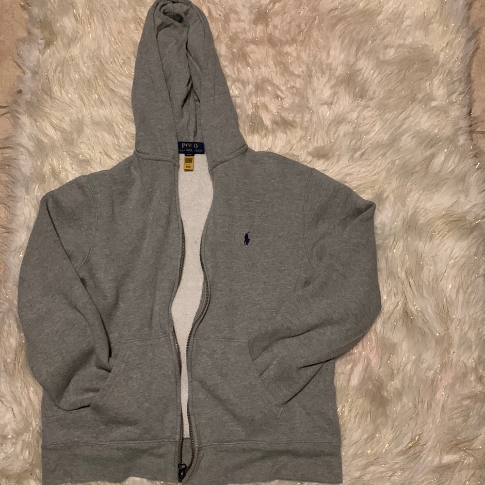 Gray womens Polo hoodie from Ralph Lauren going for $20 get it while you can.